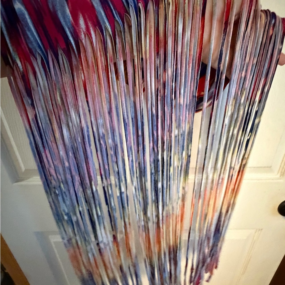 VENUS Colorful Maxi Skirt with Purple, Orange, and Blue - Picture 3 of 4